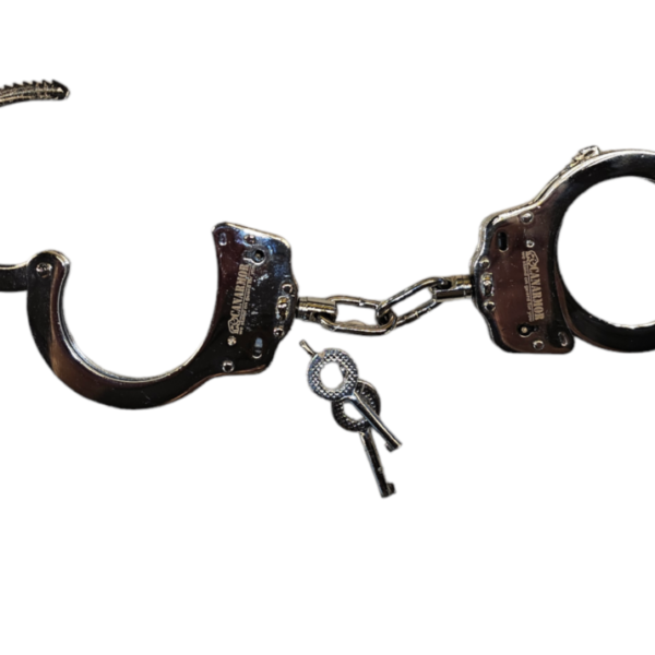 Carbon Steel Professional Chained Handcuffs