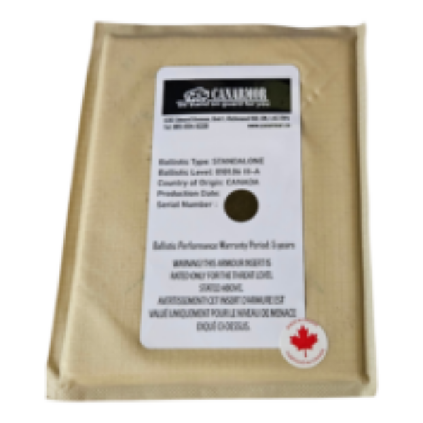 REBOUND™ flexible stab and bulletproof ballistic panel, NIJ III-A, 6x8