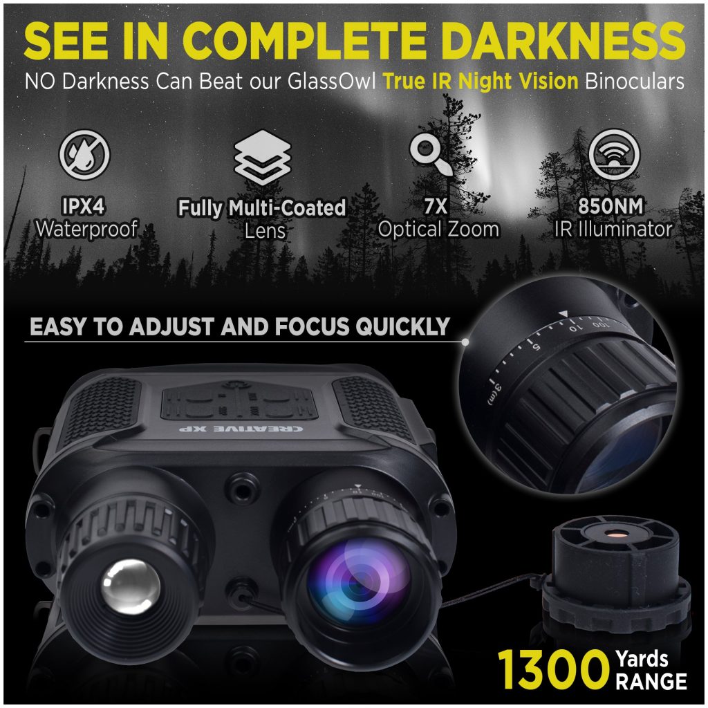 CANARMOR Professional night vision binoculars 1300 yards range 8