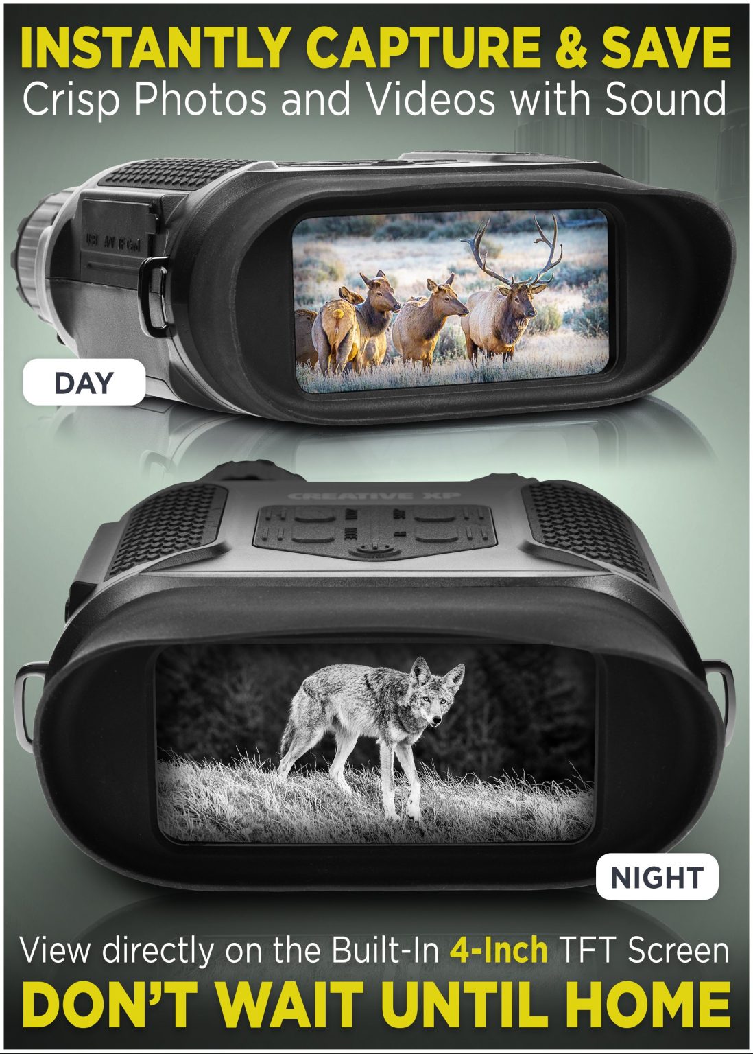 CANARMOR Professional night vision binoculars 1300 yards range 7