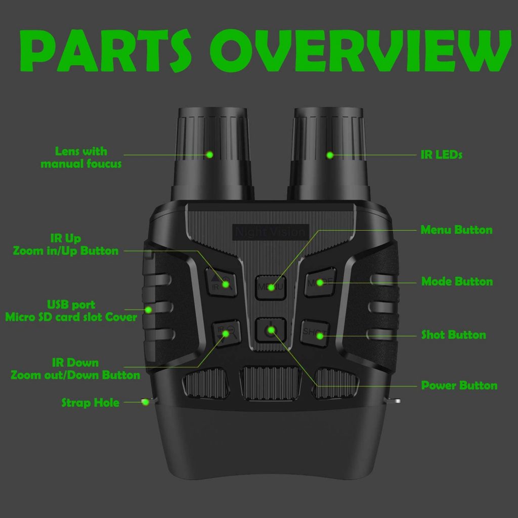 CANARMOR Professional night vision binoculars 1300 yards range 5