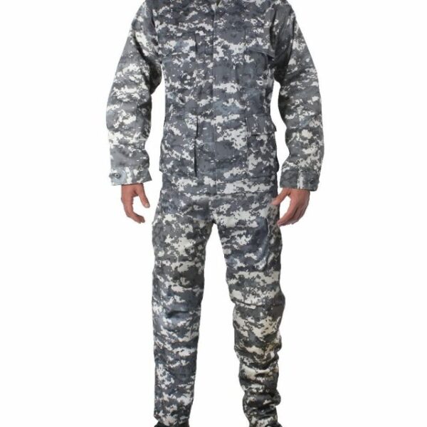 BDU Digital Camo Grey Combat Uniform
