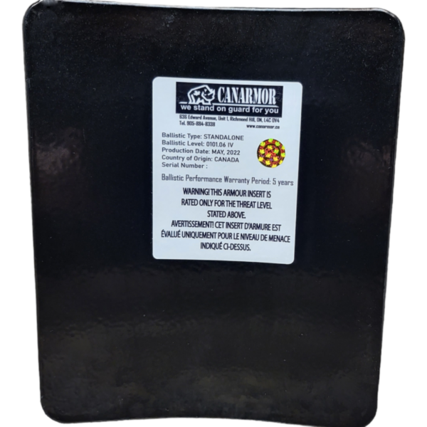 AR500 NIJ IV PU-COATED plate FS (10x12)