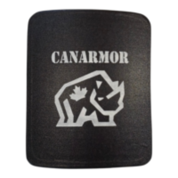 Black Canarmor logo featuring the word “CANARMOR” above a stylized UHMWPE panel